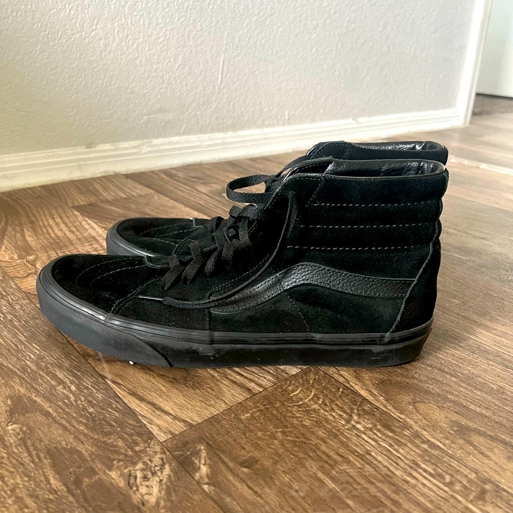 Black Suede High Top Vans